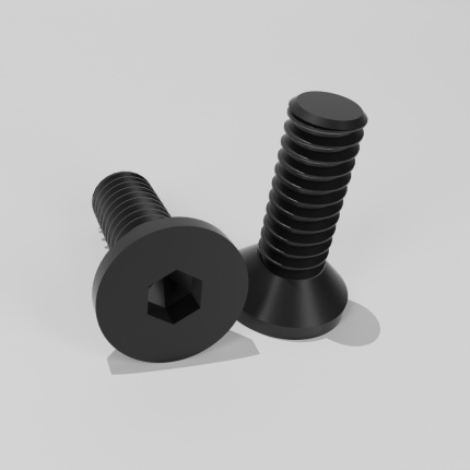 Black Countersunk Screw M5